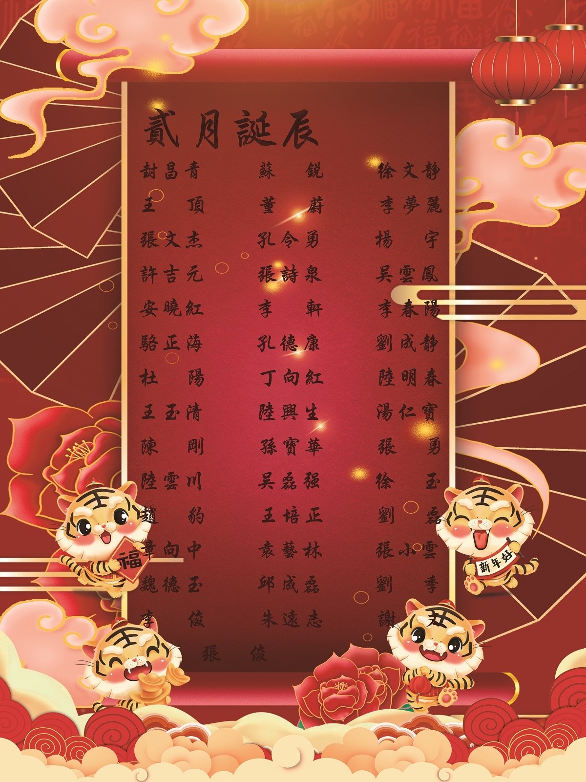 【生日祝?！抗ё?2月生日的員工生日快樂！